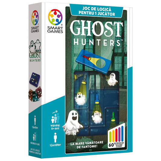 Smart Games - Ghost Hunters, joc de logica cu 60 de provocari, 6+ ani, editie lb. Romana