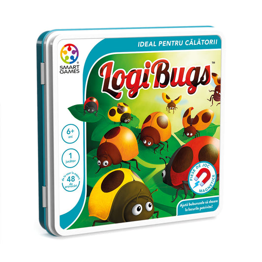 Smart Games - Logibugs, joc de logica cu 48 de provocari, 6+ ani, editie lb. Romana