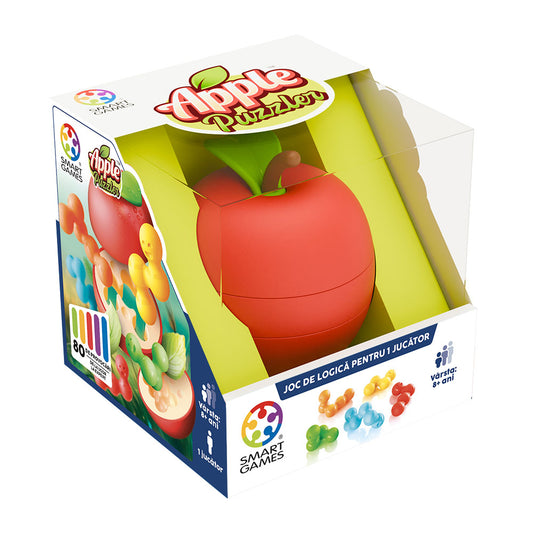 Smart Games - Apple Puzzler, joc de logica cu 80 de provocari, 8+ ani, editie lb. Romana