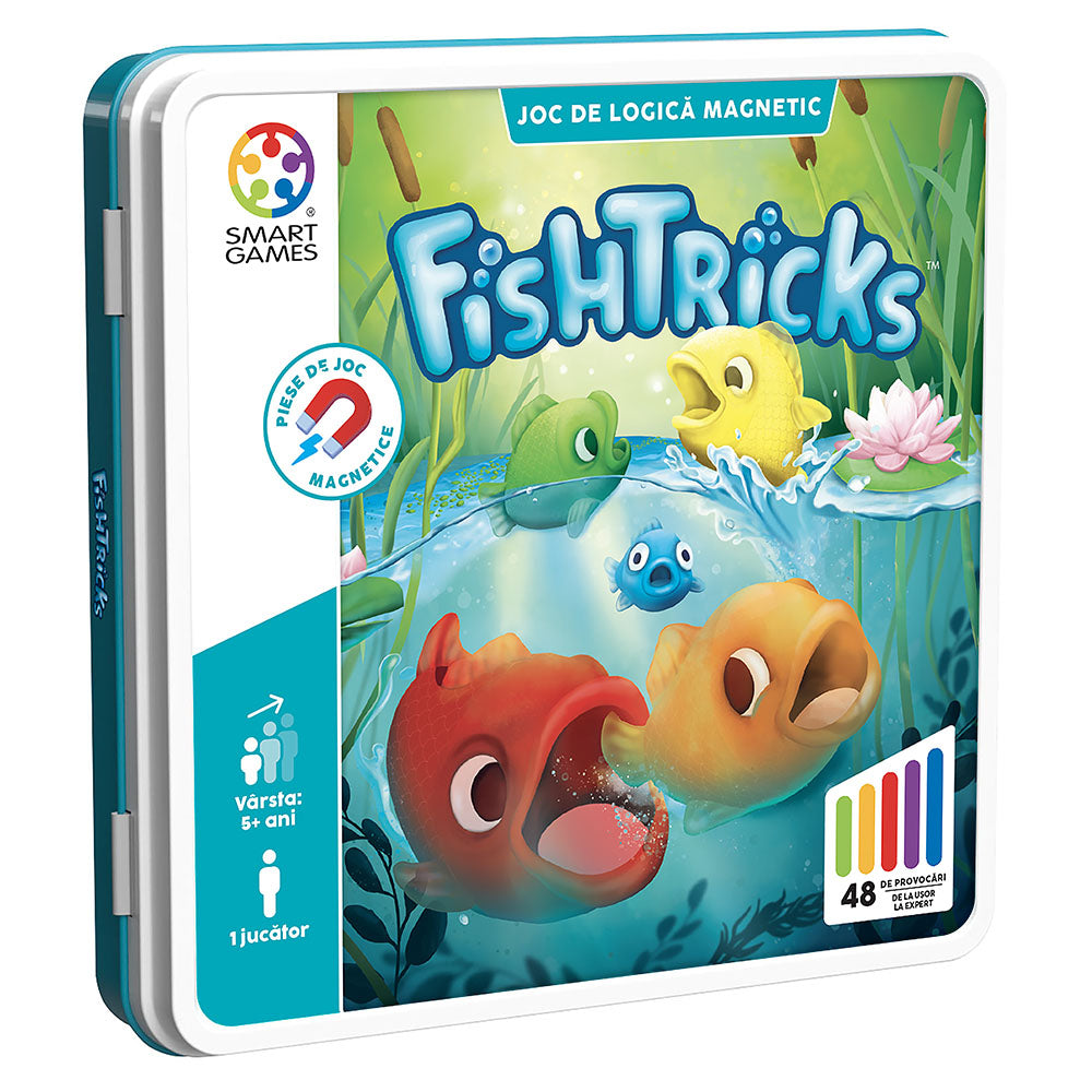 Smart Games - FishTricks, joc de logica cu 48 de provocari, 5+ ani, editie lb. romana