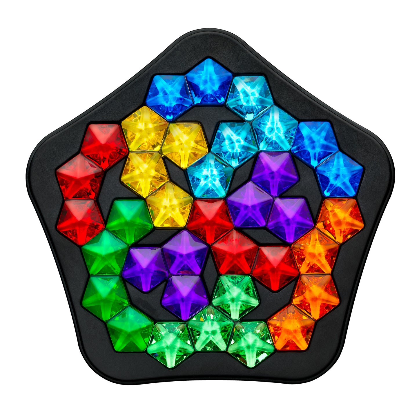 Smart Games - IQ Deluxe - Pentagon, joc de logica cu 120 de provocari, 14+ ani, editie lb. Romana
