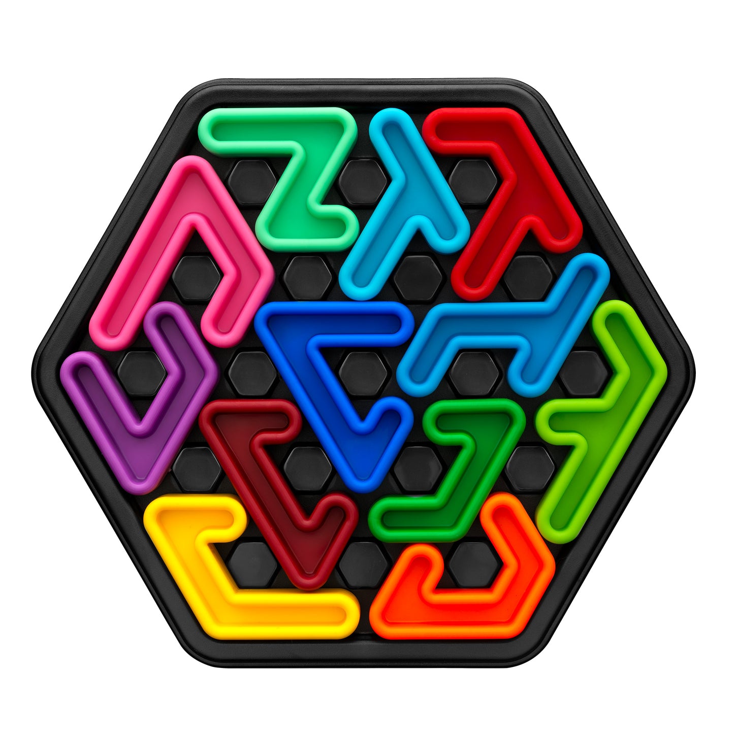 Smart Games - IQ Deluxe - Hexagon, joc de logica cu 120 de provocari, 14+ ani, editie lb. Romana