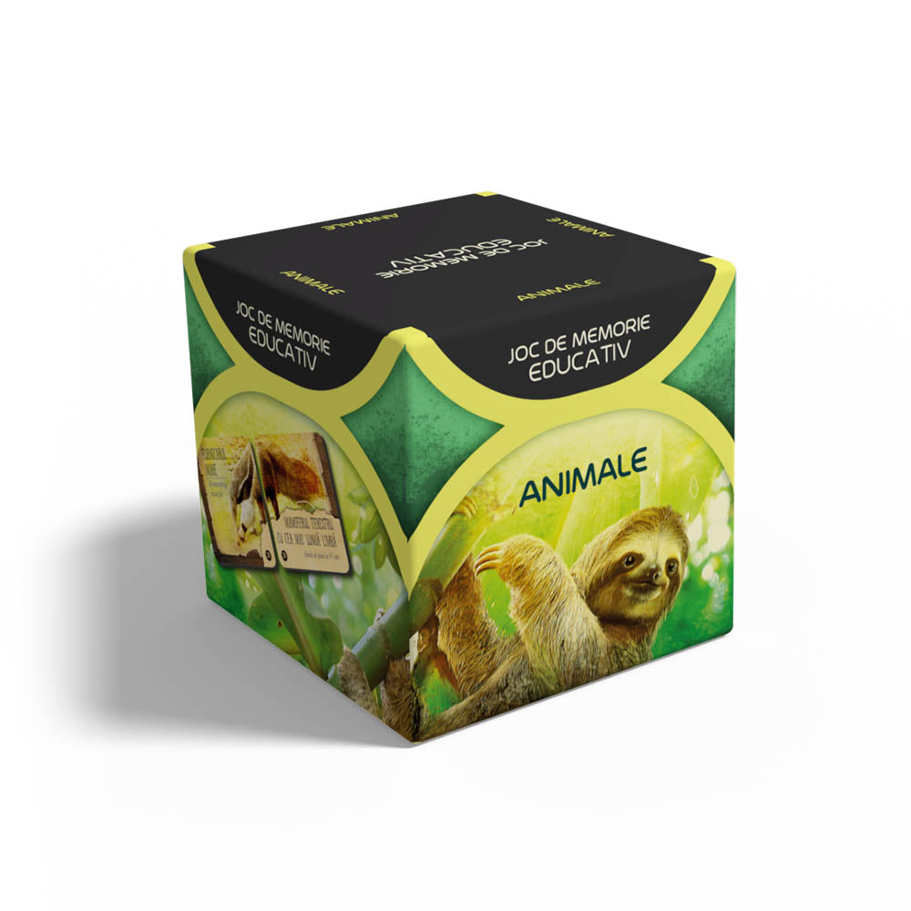 Joc de memorie educativ, Smart Memo, Animale, lb. romana