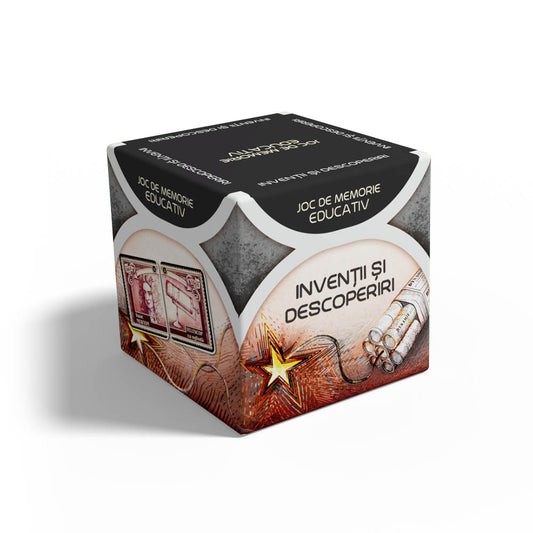 Joc de memorie educativ, Smart Memo, Inventii si descoperiri, lb. romana