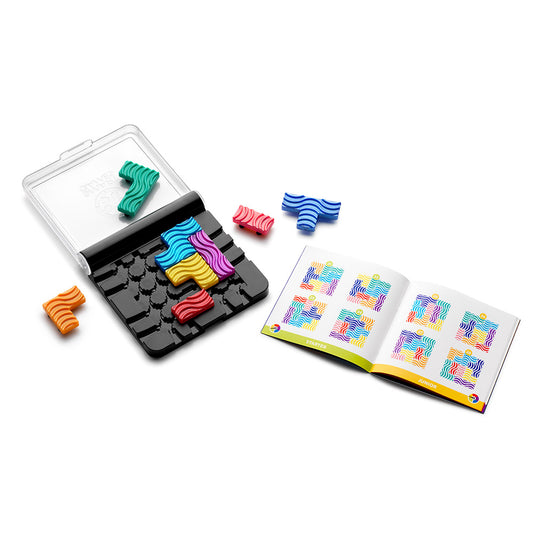 Smart Games - IQ Flow, joc de logica cu 120 de provocari, 7+ ani, editie lb. romana