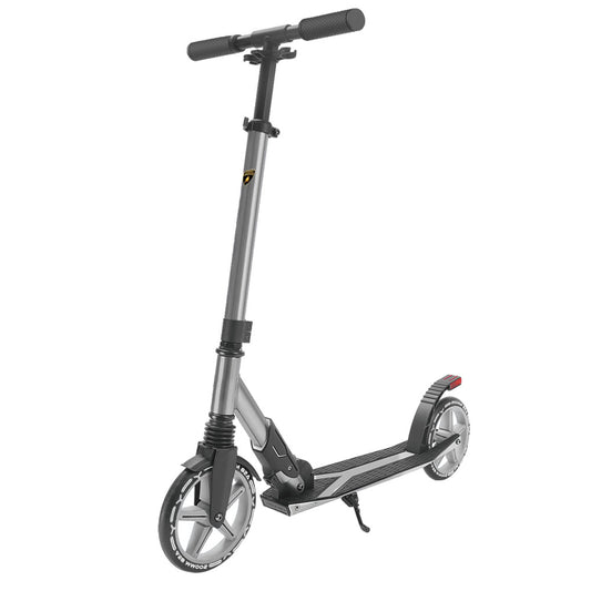 Trotineta pentru adolescenti pliabila, gri, Lamborghini Kick'n'Roll L2-200, cu suspensie, cu cric si cu lumina de frana pe spate, 8+ ani, suport maxim 100 kg