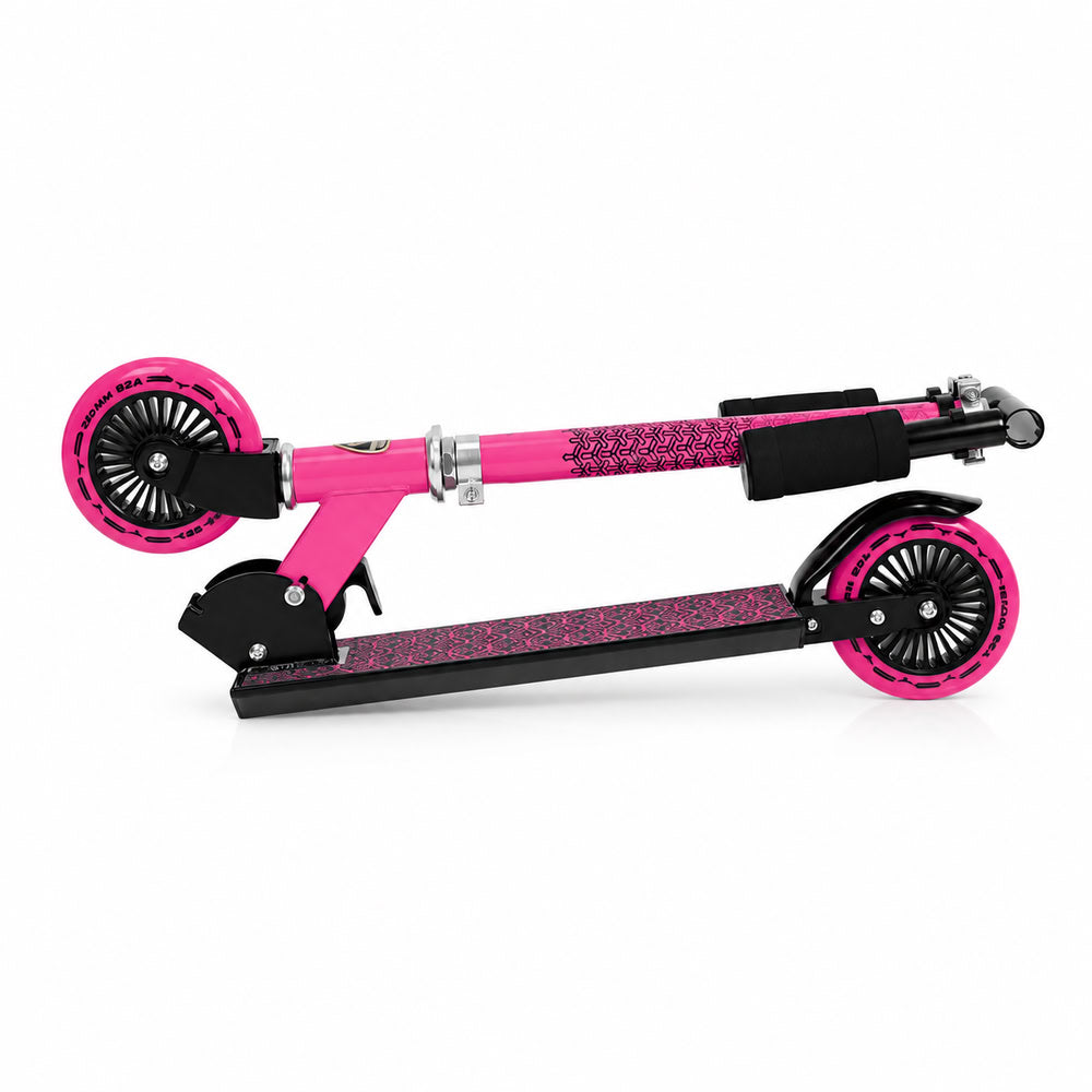 Trotineta copii pliabila, roz, Lamborghini Kick'n'Roll L6 120, ghidon reglabil, design sport, 8+ ani, suport maxim 50 kg