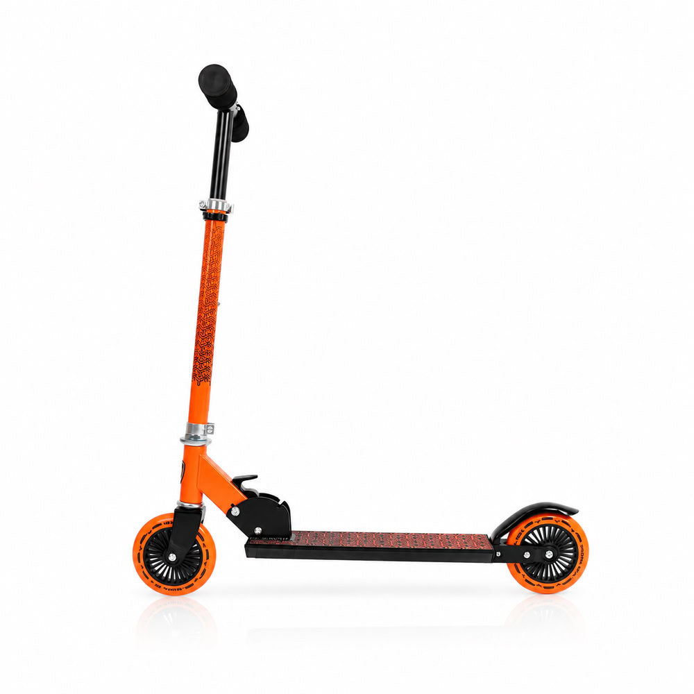 Trotineta copii pliabila, portocaliu, Lamborghini Kick'n'Roll L6 120, ghidon reglabil, design sport, 8+ ani, suport maxim 50 kg
