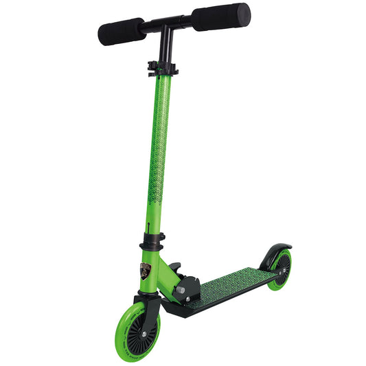Trotineta copii pliabila, verde, Lamborghini Kick'n'Roll L6 120, ghidon reglabil, design sport, 8+ ani, suport maxim 50 kg