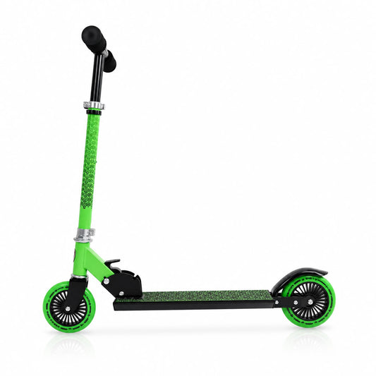 Trotineta copii pliabila, verde, Lamborghini Kick'n'Roll L6 120, ghidon reglabil, design sport, 8+ ani, suport maxim 50 kg