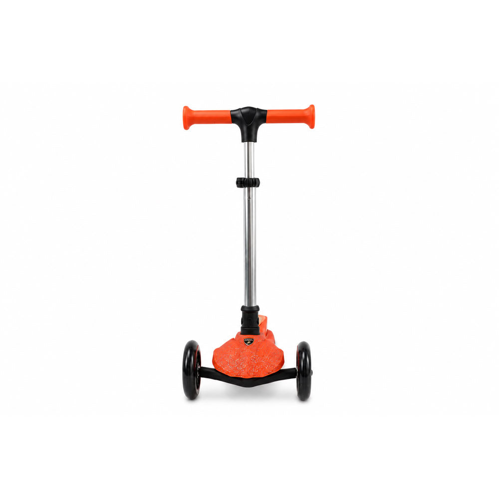 Trotineta copii pliabila, portocaliu, Kick'n'Roll  L5 Jelly, cu 3 roti luminoase si platforma cu banda de LED multicolorata, ghidon reglabil, 3+ ani, suport maxim 50kg