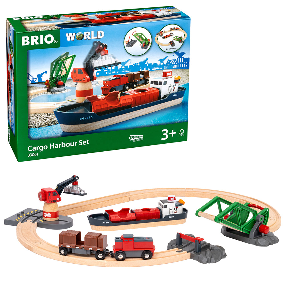 Set trenulet port - BRIO, 3+ ani