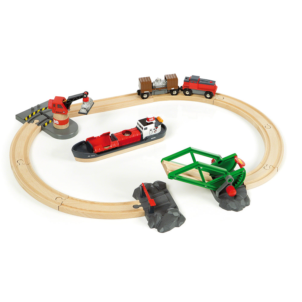 Set trenulet port - BRIO, 3+ ani