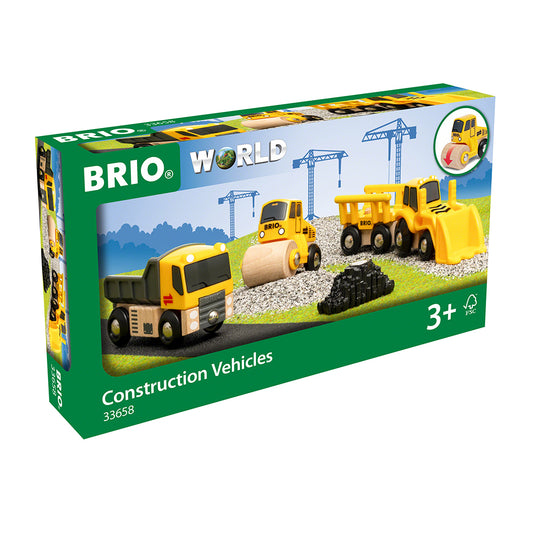 Set cu vehicule pentru constructii BRIO, 3+ ani