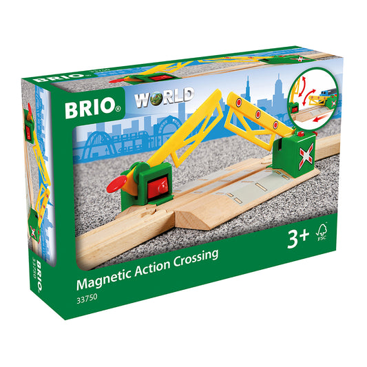 Trecere calea ferata cu bariera cu actionare magnetica BRIO, 3+ ani