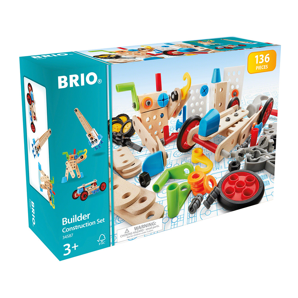 Jucarie set de constructie cu 136 piese BRIO, 3+ ani