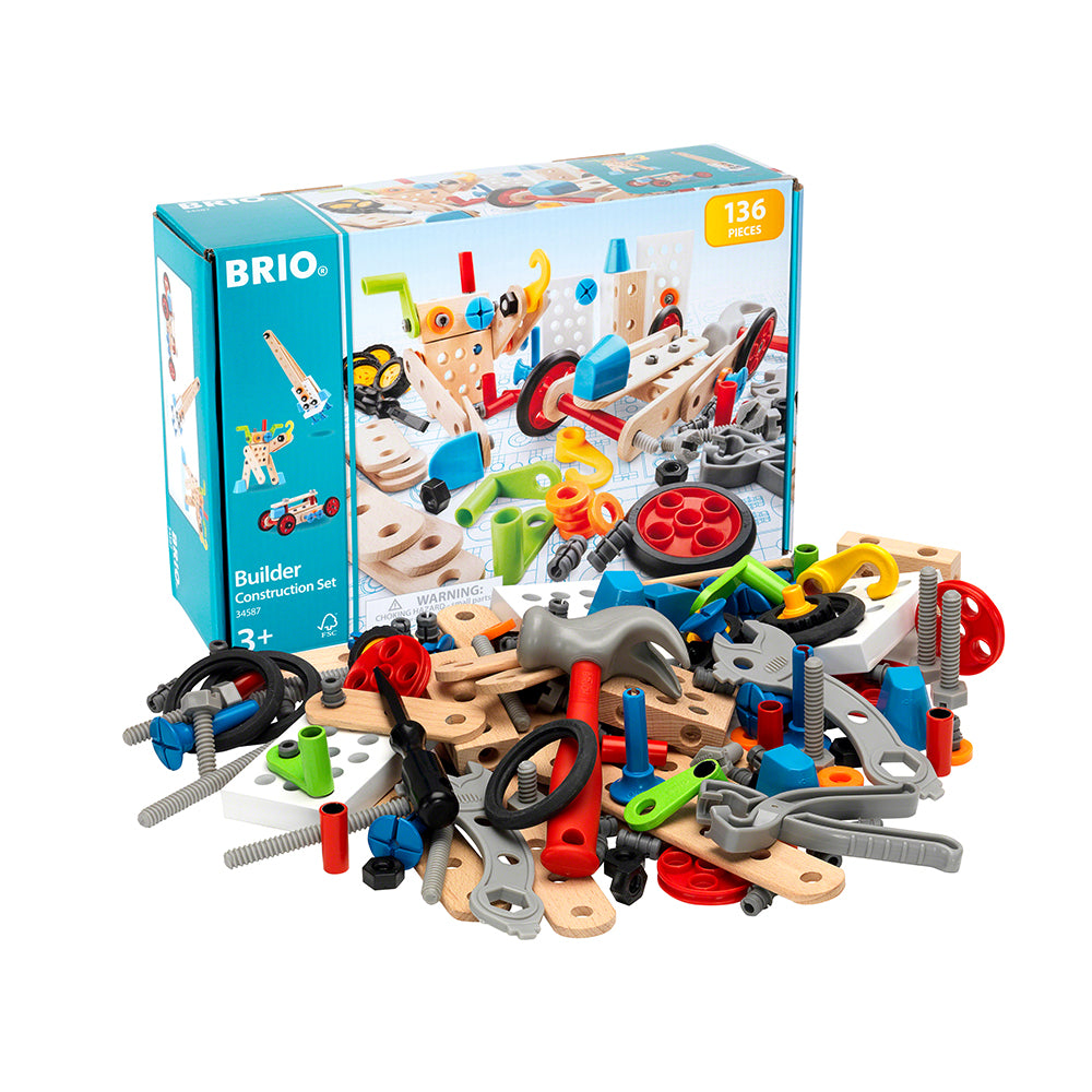 Jucarie set de constructie cu 136 piese BRIO, 3+ ani