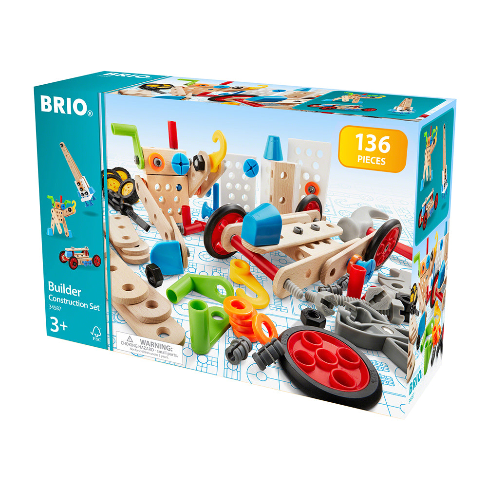 Jucarie set de constructie cu 136 piese BRIO, 3+ ani