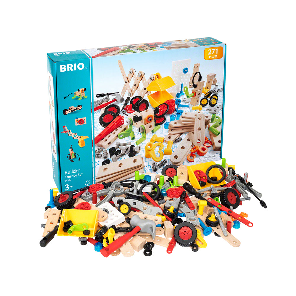 Jucarie set de constructie Creativ cu 271 piese BRIO, 3+ ani