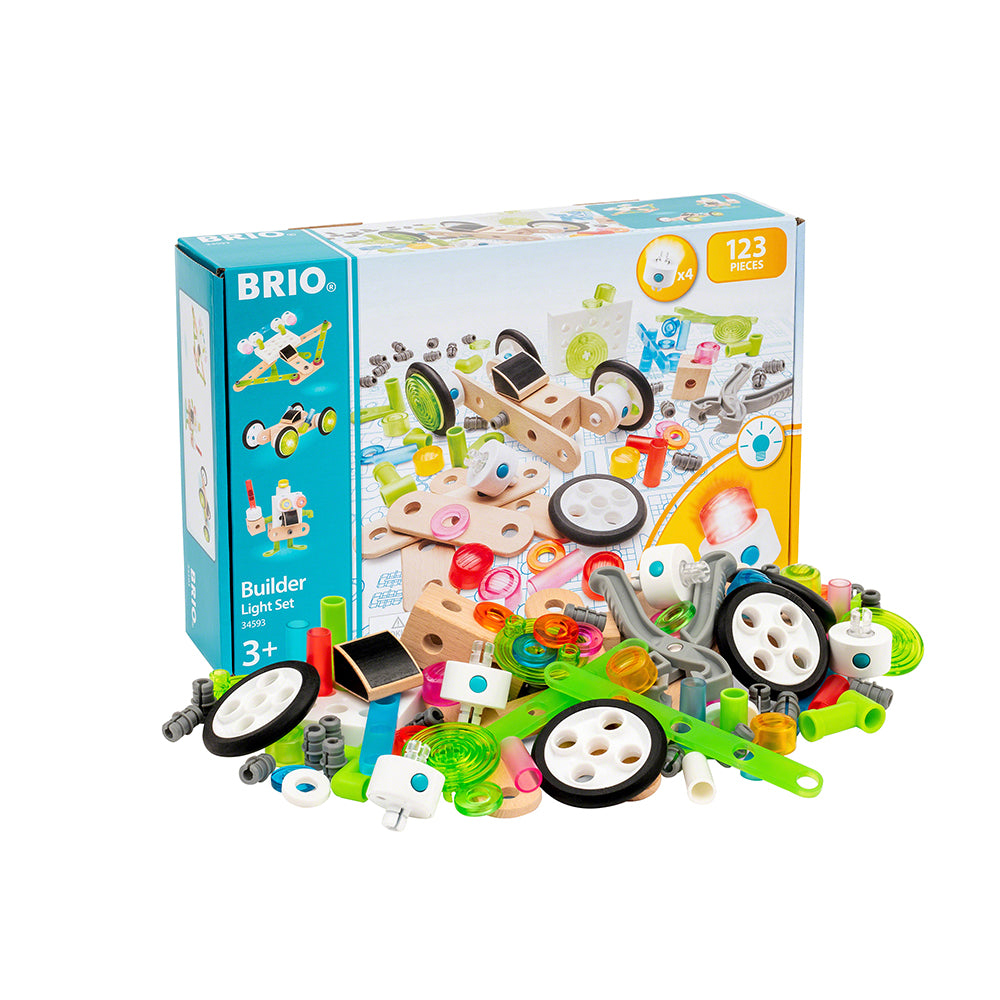 Jucarie set constructie cu lumini,  123 piese BRIO, 3+ ani