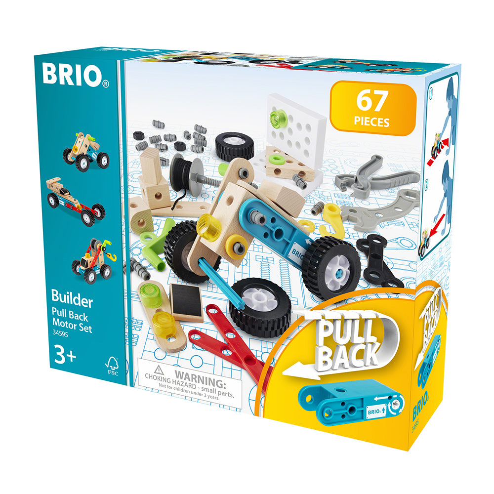 Jucarie set constructie cu motor,  67 piese BRIO, 3+ ani