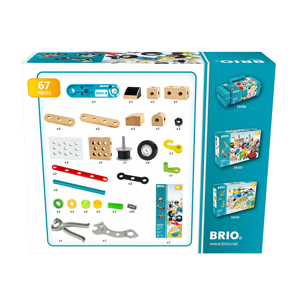 Jucarie set constructie cu motor,  67 piese BRIO, 3+ ani