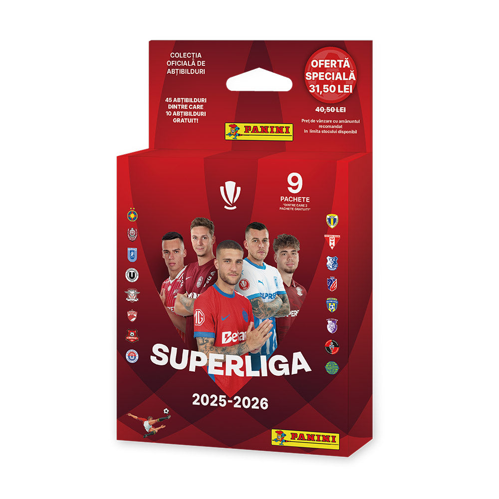Set de stickere - Panini - Superliga Romaniei 2025 - 2026 - Ecoblister