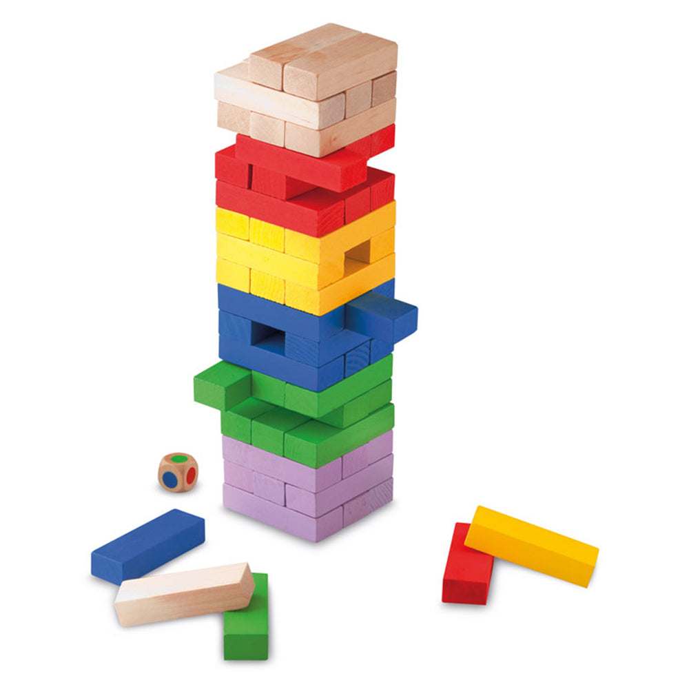 Imagine Joc turnul de lemn colorat, Block & Block Cayro