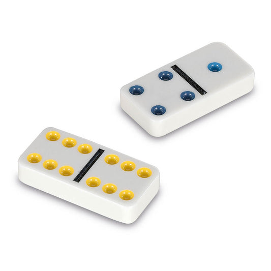 Joc Domino Clasic colorat, in cutie metalica, Cayro