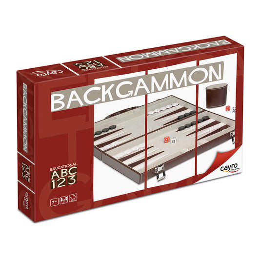 Imagine Joc Table/Backgammon premium in geanta de piele, Cayro