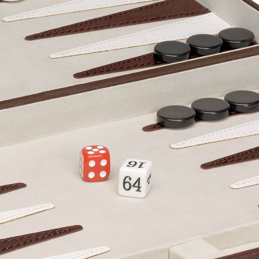 Imagine Joc Table/Backgammon premium in geanta de piele, Cayro
