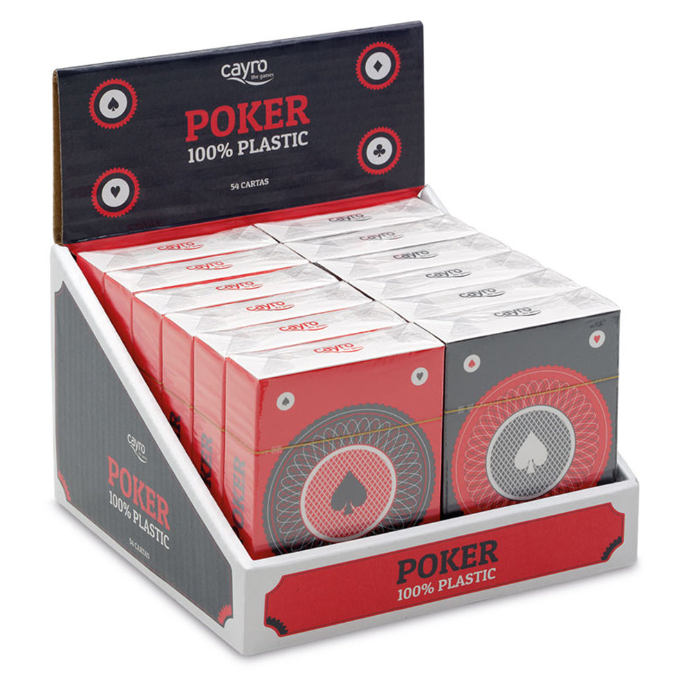 Imagine Carti de joc Poker, 100% plastic, Cayro