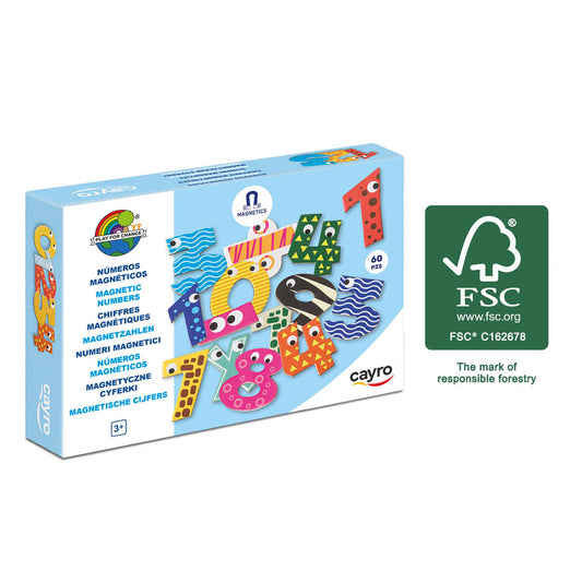 Set numere magnetice pentru copii, 60 Piese – Cayro