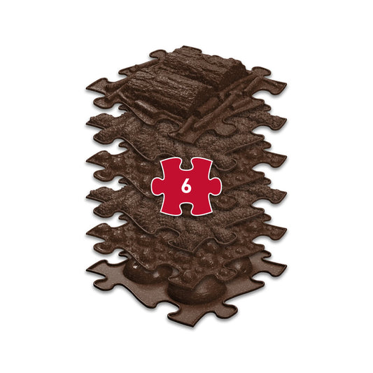 Set covorase ortopedice senzoriale Muffik ECO, pentru stimulare tactila, echilibru si dezvoltare motrica, 6 piese, 29.79 x 29.79 cm, 1+ ani
