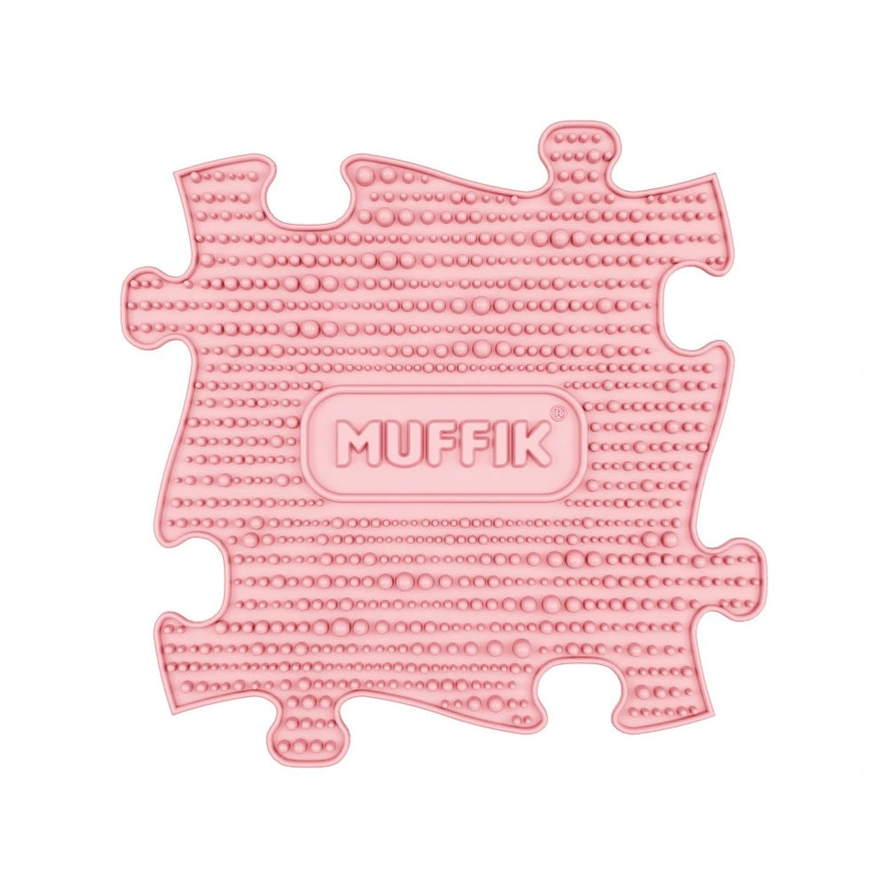 Set covorase ortopedice senzoriale Muffik Baby, pentru stimulare tactila, echilibru si dezvoltare motrica, 6 piese, 29.79 x 29.79 cm, 1+ ani