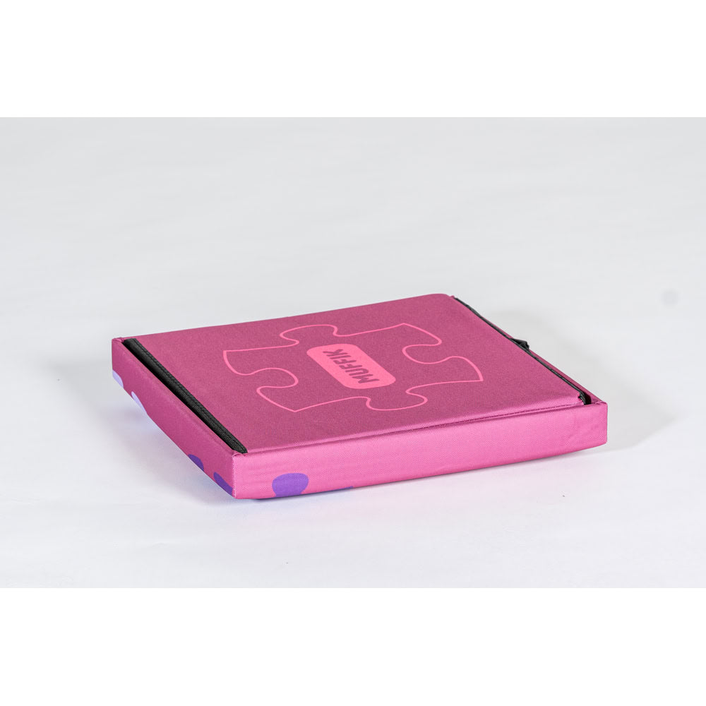 Cutie de depozitare roz, pentru organizarea covoraselor si accesoriilor senzoriale ortopedice Muffik, roz, 35 x 35 x 35 cm