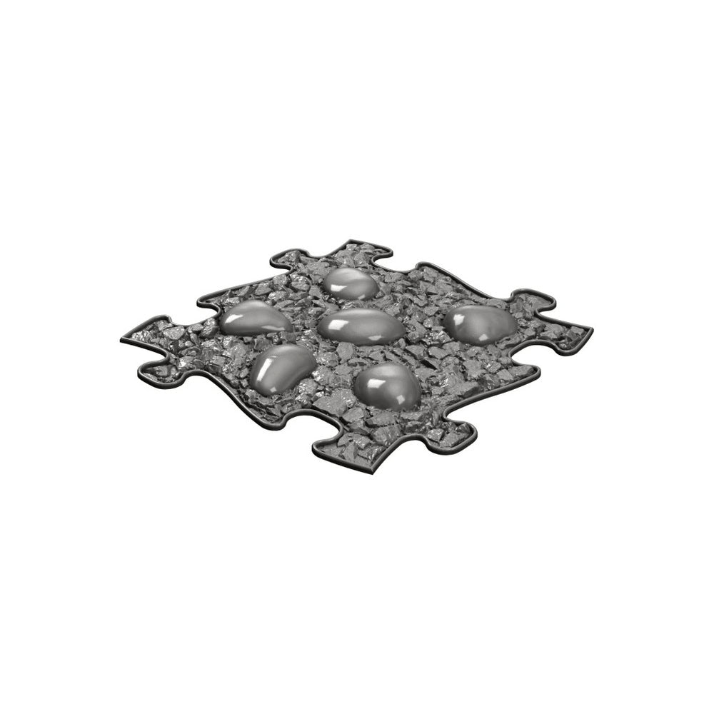 Set covorase ortopedice senzoriale Muffik Natural, pentru stimulare tactila, echilibru si dezvoltare motrica, 8 piese, 29.79 x 29.79 cm, 1+ ani