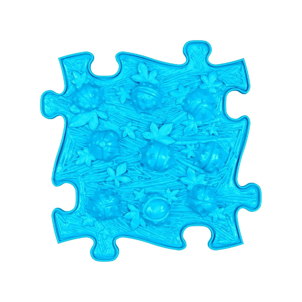 Set covorase ortopedice senzoriale Muffik Rainbow, pentru stimulare tactila, echilibru si dezvoltare motrica, 8 piese, 29.79 x 29.79 cm, 1+ ani