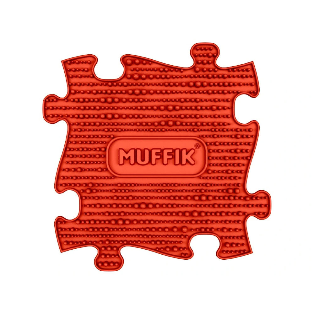 Set covorase ortopedice senzoriale Muffik Medium 1, pentru stimulare tactila, echilibru si dezvoltare motrica, 8 piese, 29.79 x 29.79 cm, 1+ ani