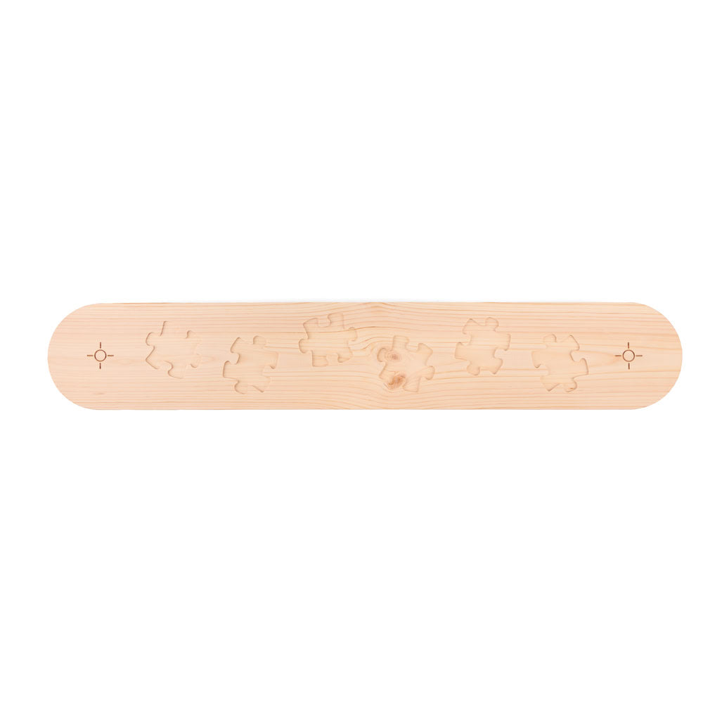 Pod senzorial de echilibru, pentru covorase ortopedice Muffik, cu mini puzzle-uri tactile, 13 piese, 70 x 11.5 cm, 3+ ani