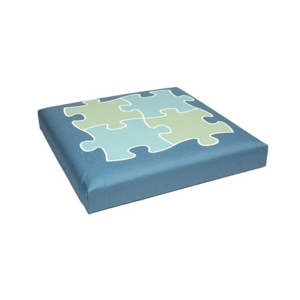 Cutie de depozitare turcoaz, pentru organizarea covoraselor si accesoriilor senzoriale ortopedice Muffik, 35 x 35 x 35 cm