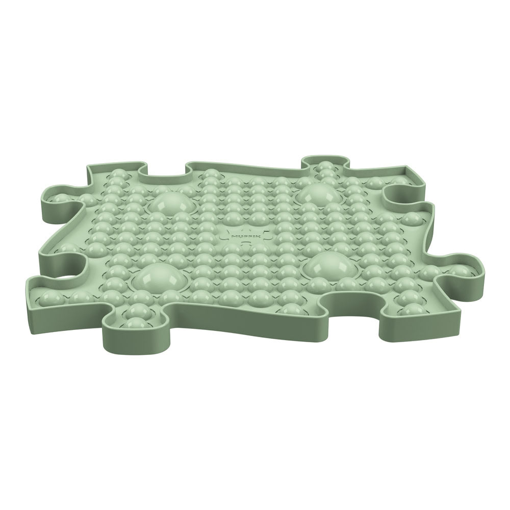 Covoras ortopedic senzorial Muffik Pop It, joc tactil pentru stimulare senzoriala si coordonare, verde deschis, 29.79 x 29.79 cm, 1+ ani