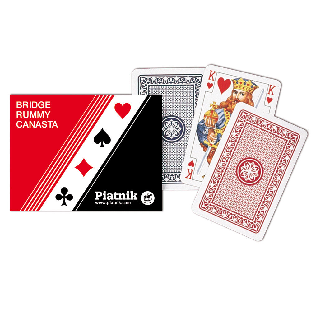 Imagine Set carti de joc Poker, Bridge, Canasta, 2 pachete - Piatnik