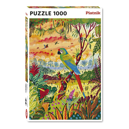 Puzzle Piatnik, Scarlet Macaw Jungle, 1000 piese