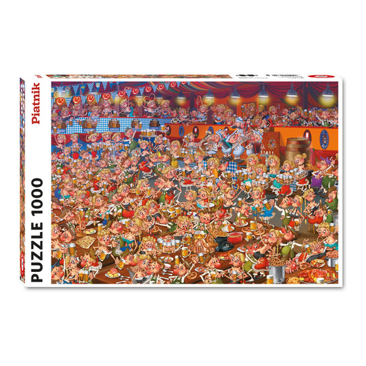 Puzzle Piatnik, Beer Festival Illustration - François Ruyer, 1000 piese