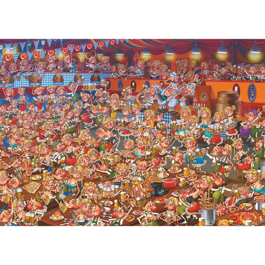 Puzzle Piatnik, Beer Festival Illustration - François Ruyer, 1000 piese