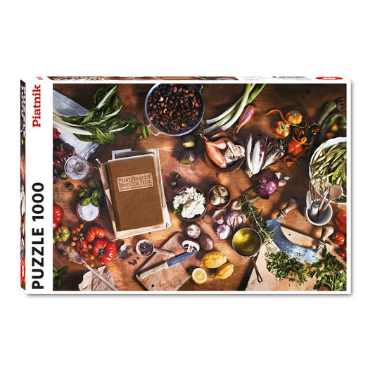 Puzzle Piatnik, Vintage Cookbook Illustration, 1000 piese