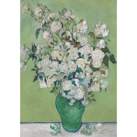 Puzzle Piatnik, Vase with White Roses - Vincent van Gogh, 1000 piese