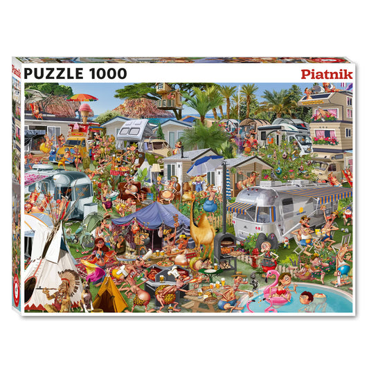 Puzzle Piatnik, Camping Chaos - François Ruyer, 1000 piese