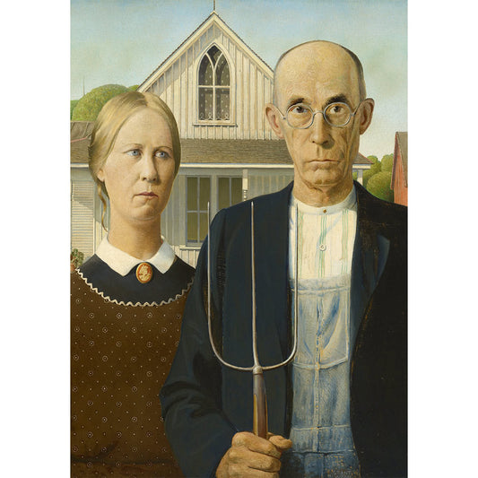 Puzzle Piatnik, American Gothic - Grant Wood, 1000 piese